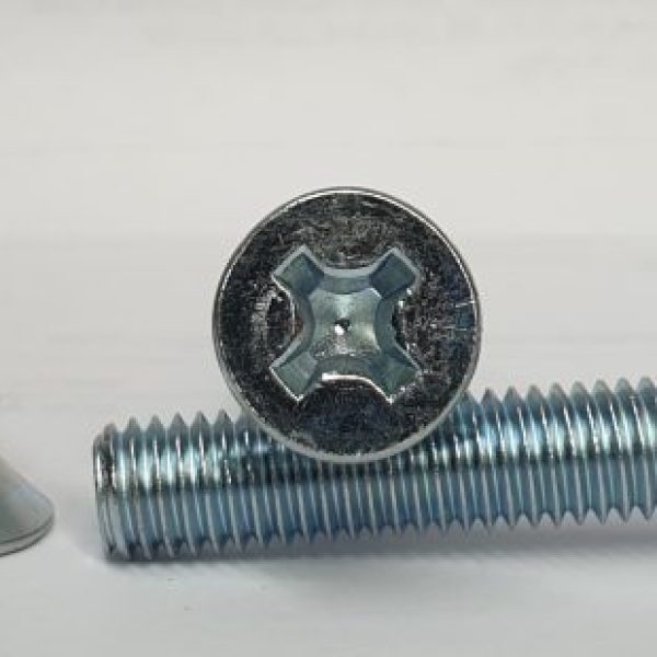 M2 x 6mm Countersunk Head Phillips M/T Zinc Plated