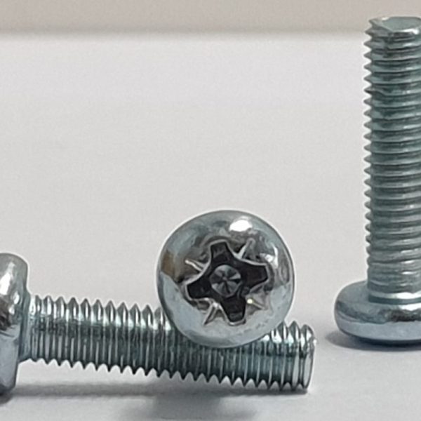 M2.5 x 12mm Pan Head Pozi M/T Zinc Plated